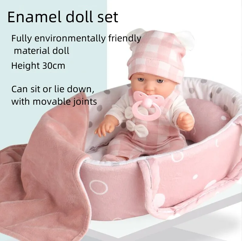 Noworodka komfortowy zestaw zabawek dla lalek Symulowany lalka lalka