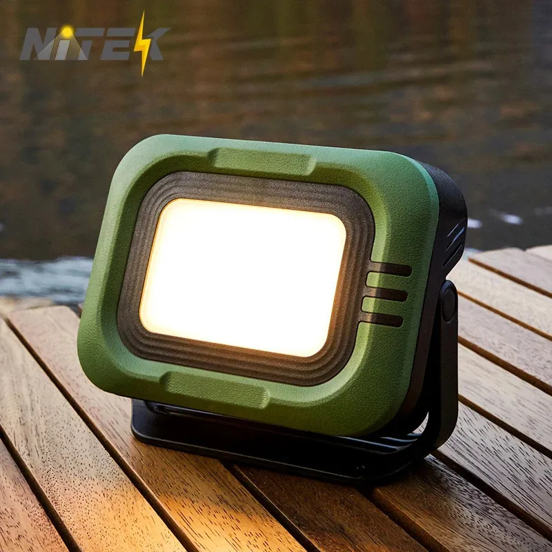 7500MAH SOLARCHARGEABLE LANTHERT Kraftfullt arbetsljus utomhus campinglampa Magnet LED Emergency Light 5v2a Fast Charge 240119