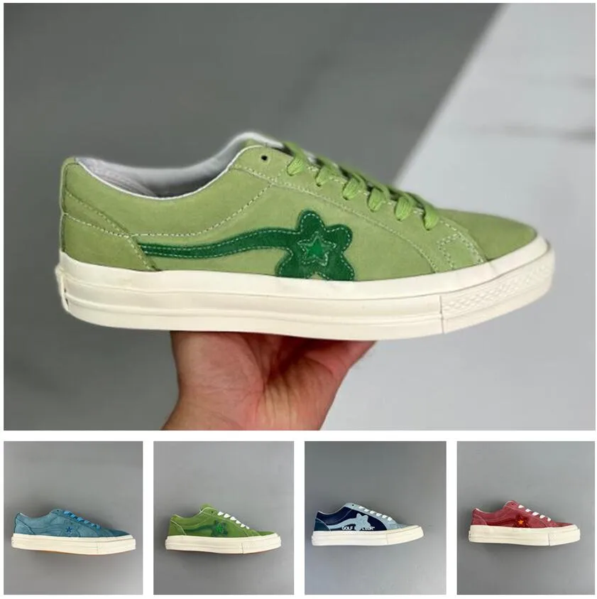 제작자 X One Star Ox Golf Le Fleur 운동화 여성 남성 트레이너 남성용 최고의 스포츠 운동화 운동 신발 댐핑 충격 DHGATE