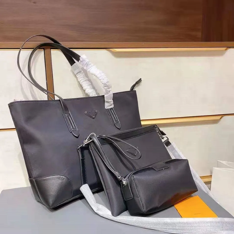 Sac à bandoulière simple en nylon de marque, ensemble de trois pièces, sac moyen et petit sac peuvent être utilisés séparément 269E