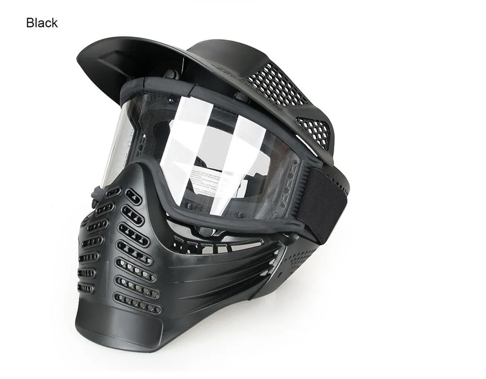 Scotts eerste generatie gezichtsmasker echt CS Combat Eye Protection Helmet Mask Camouflage Protective Mask