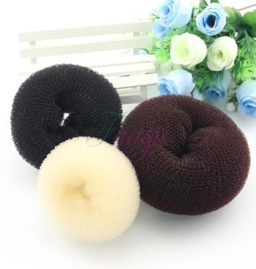 96st 3Colors 3SIZES Donut Hair Ring Bun Tidigare Shaper Hair Styler Maker 3 Color 3 Size2206232