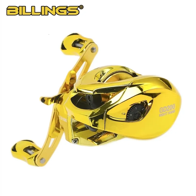 Carrete de pesca Baitcasting BILLINGS GD Series 72 1 Ratio de engranaje de acero inoxidable 51 BB con arrastre máximo de 18lb816kg Ta y240119