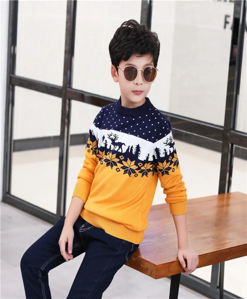 Boy tröja ny huva Big Boy Autumn Children039s Pullover Shirt Student Sweater Coat Jacket4779308