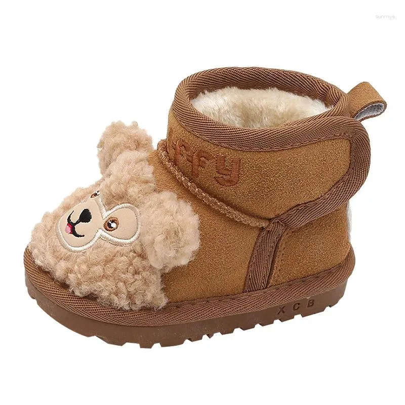 Boots Baby Cotton Winter Thickened Plush Warm Kids Shoes Girls' Short Snow Size 16-30