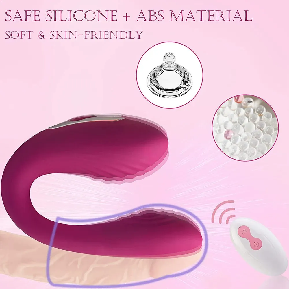 5 fréquence vibrant oeuf sautant télécommande sans fil magnétique rechargeable UShape deuxième vibrateur femme jouets sexuels 240202