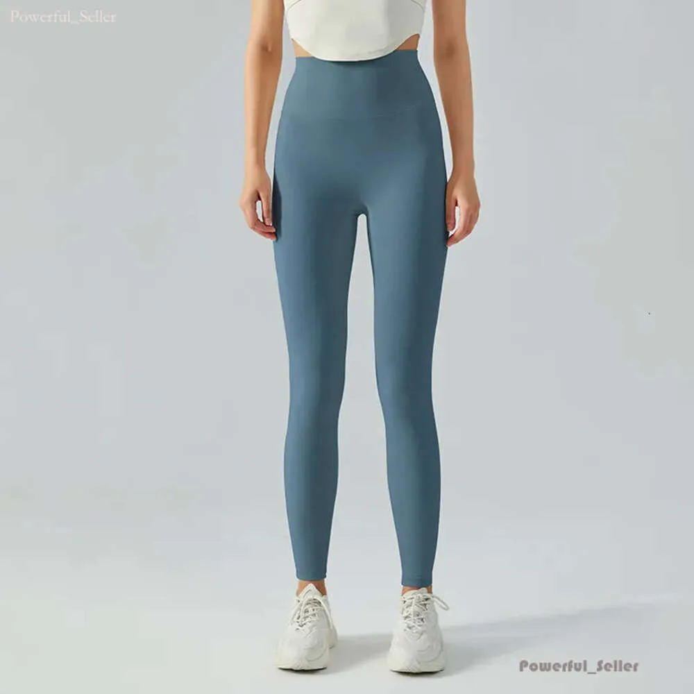 AL0LULU con Logo Leggings de cintura alta para mujer Pantalones deportivos de yoga Leggings de gimnasio 8974