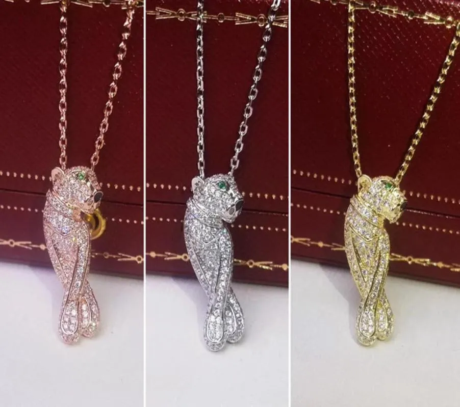 Медные ювелирные изделия, классическое аристократическое роскошное ожерелье с бриллиантами и перьями леопарда, ожерелье для пары из розового золота 18 карат, женское ожерелье9115326