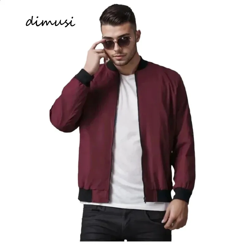 DIMUSI Herren Bomber Jacke Mann Casual Street Hip Hop Zipper Mäntel Mode Männer Baseball Uniform Jacken Kleidung 9XL 240131