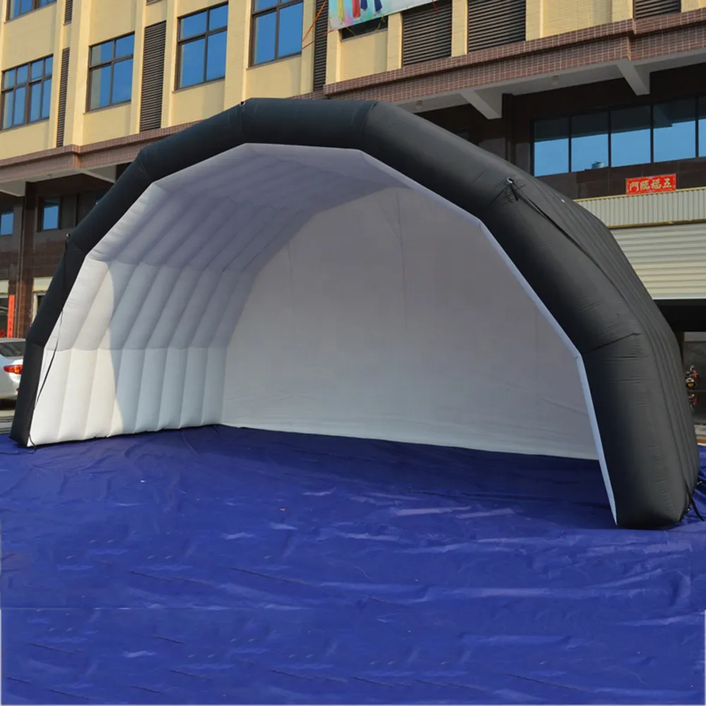 En gros de navires gratuits de taille personnalisée de scène gonflable tente noire de couverture d'exposition Marquee pour les événements de concert de musique en plein air