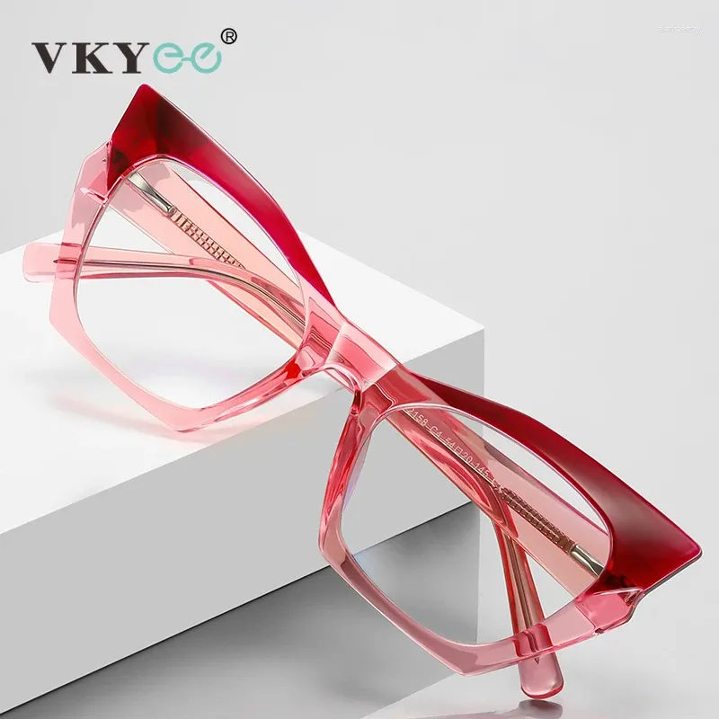 Okulary przeciwsłoneczne Vicky 2024 Anti-Blue Light Fashion Cat Oko Myopia Presbyopia ramka Kobiety do czytania GlassEspfd2158