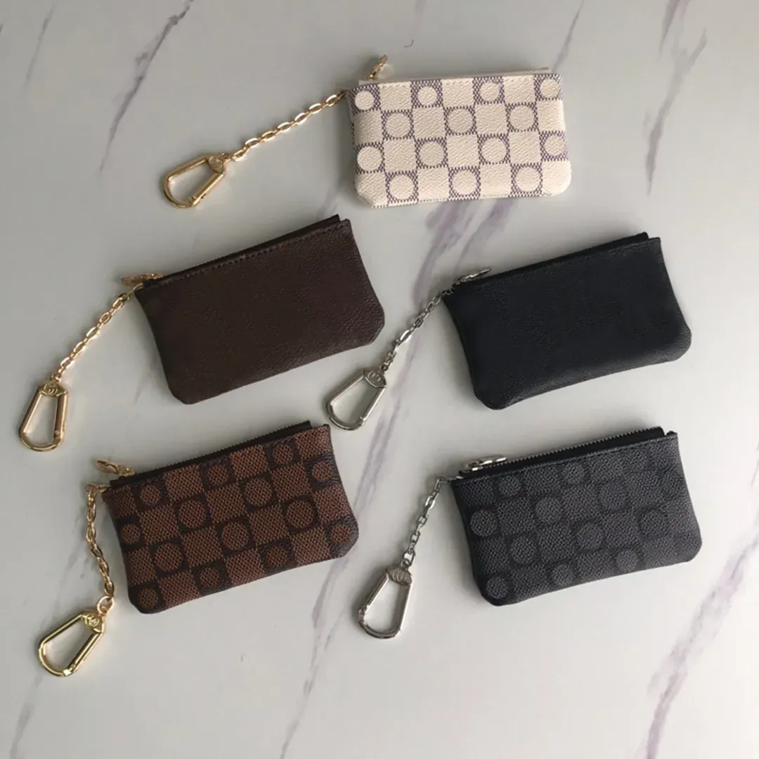 med dammsäckar och låda nyckelpåse pochette cles designers mode handväska kvinnor herr kreditkort hållare mynt handväska s plånbok väska