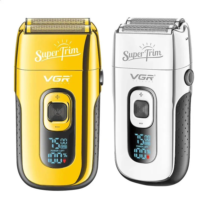 3-Speed Rechargeable Electric Shaver with Extra Mesh for Smooth Bald ...