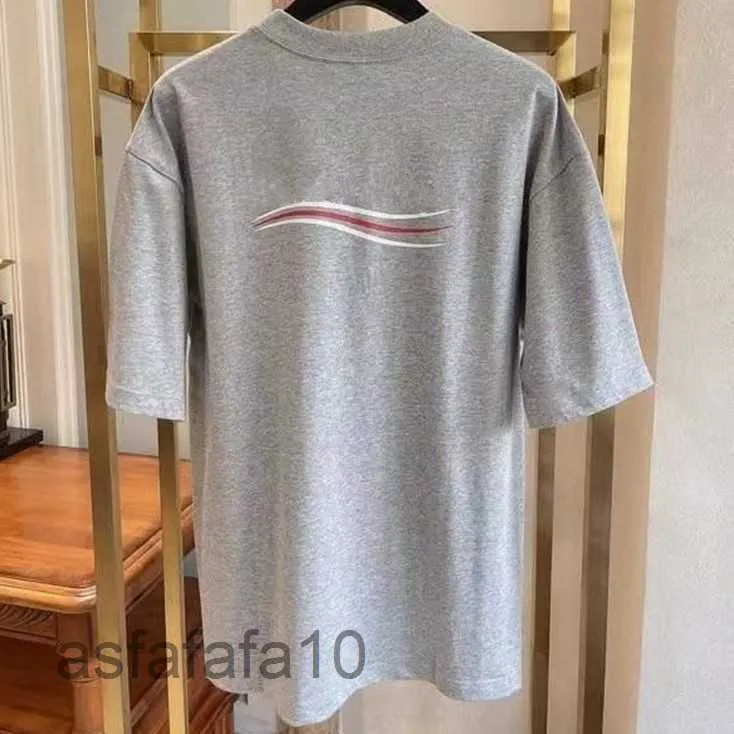 Maglietta Paris Balanciagas Fashion Brand Designer T-shirt da uomo T-shirt famose Cotone minuscolo 2b Stampa Lettera Timbro Sport Hip-hop 6839 MME4