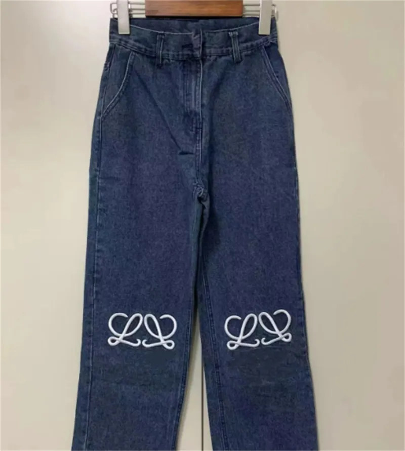 2024 dżinsy Designer Designer spodni otwartego widelca ciasne spusty dżinsowe capris Dodaj polarowe zagęszcza ciepłe odchudzone spodnie dżinsowe marka odzież haftowy