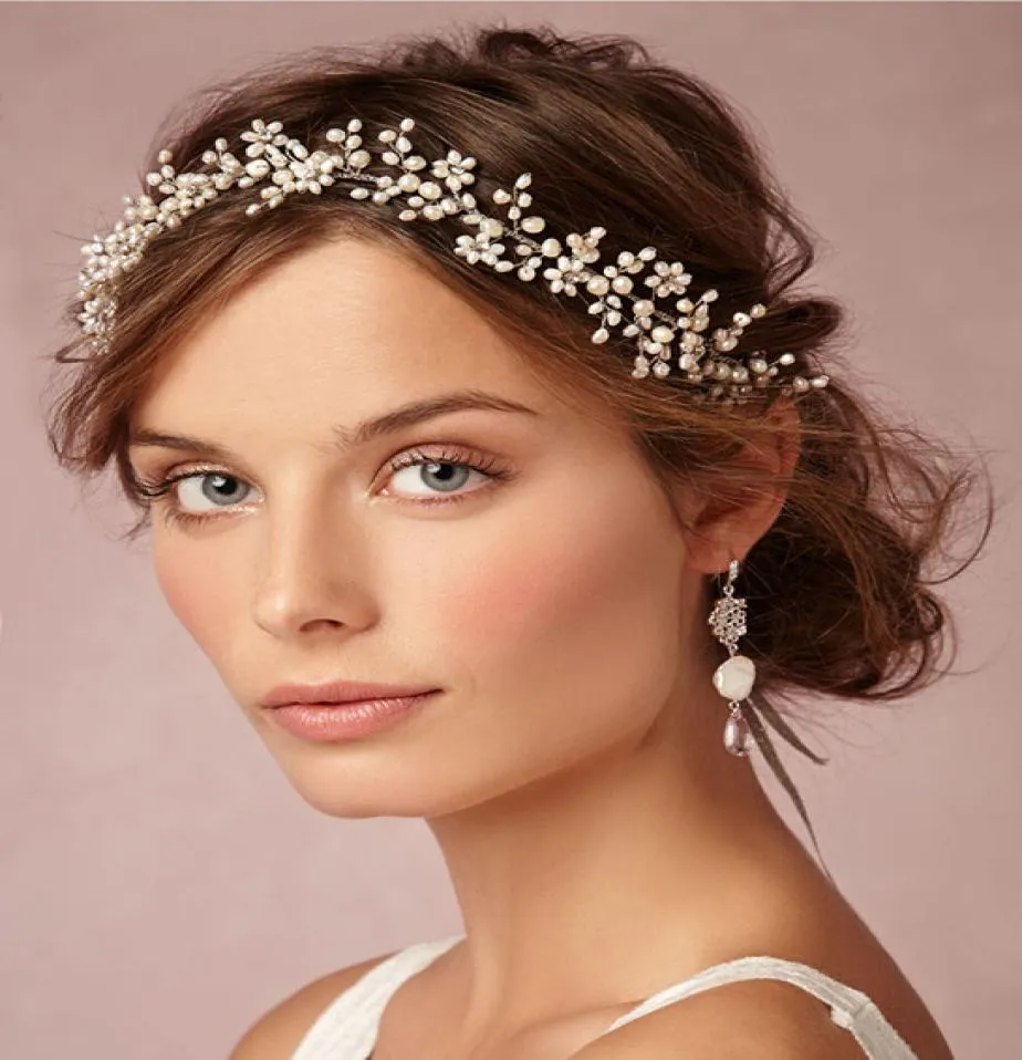 Vintage Wedding Headbands Hair Accessories With Pearls Rhinestones Women Hair Jewelry Wedding Tiaras Bridal Headbands HP1058647179