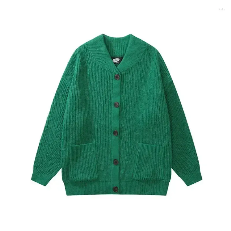 Men's Sweaters Clothing Crewneck With Pockets Knit Sweater Male Round Collar Green Cardigan Heated Classic Korean Style Y2k Vintage Fun X