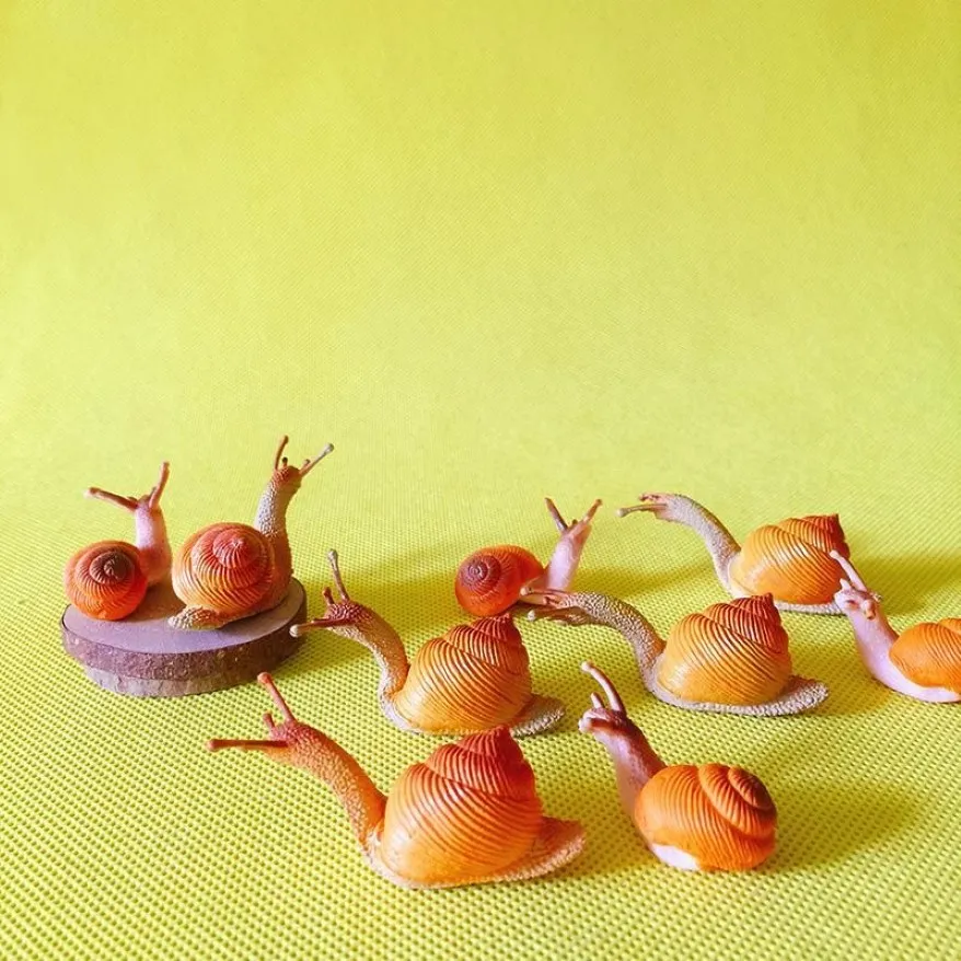 Objets décoratifs Figurines -10 pièces escargot poupée maison miniatures belle fée mignonne jardin Gnome mousse Terrarium décor artisanat 269m