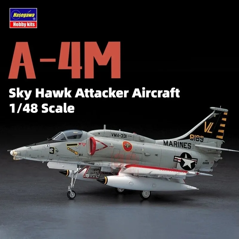 Hasegawa 07233 Airplane Model 1/48 A-4M Sky Hawk Attacker Model Building Kit för flygplan Modelling Hobby Collection DIY 240124