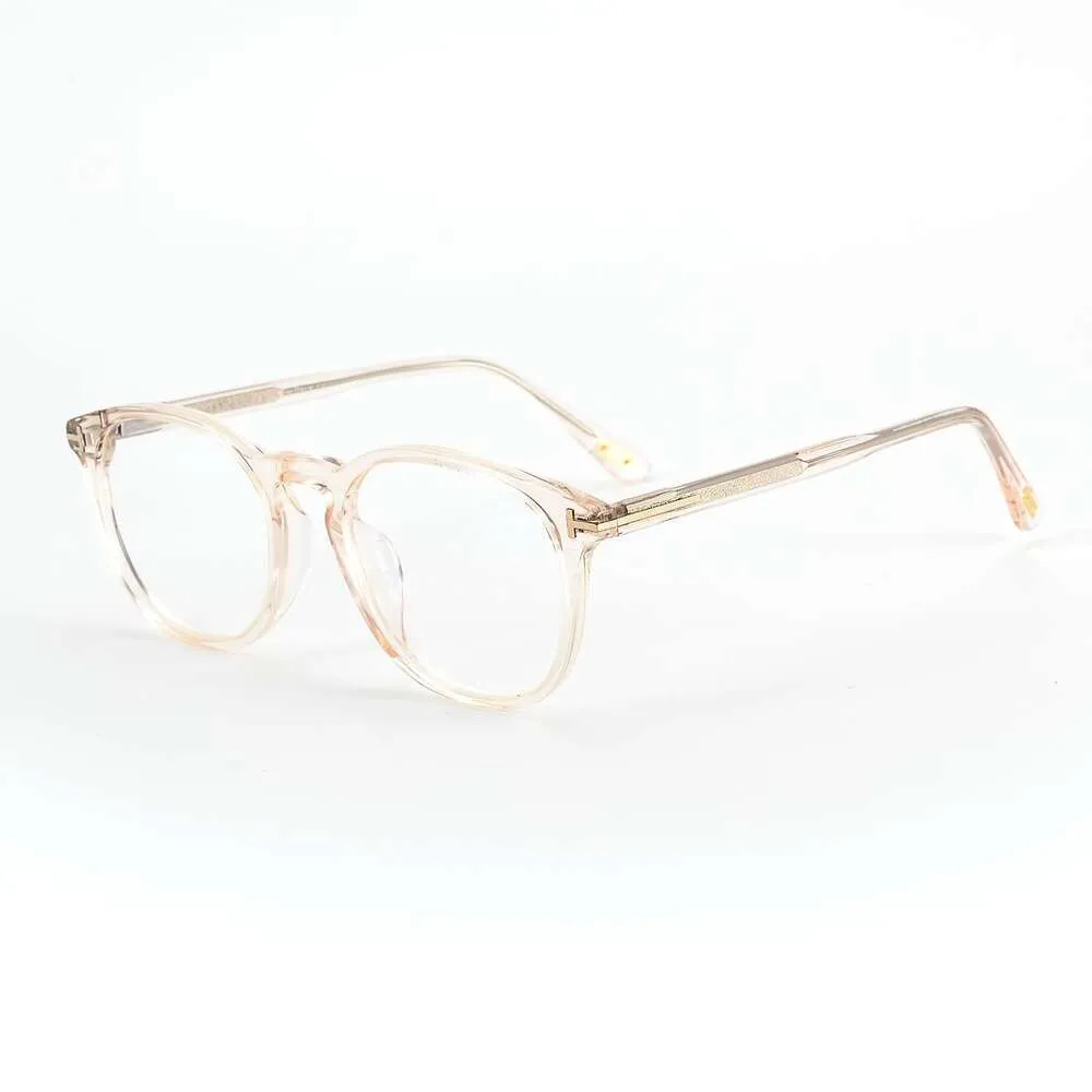 Temford TF5401 MENS OCH WOMENS Fashion Plate Myopia Lens Frame Business Personlig rundram