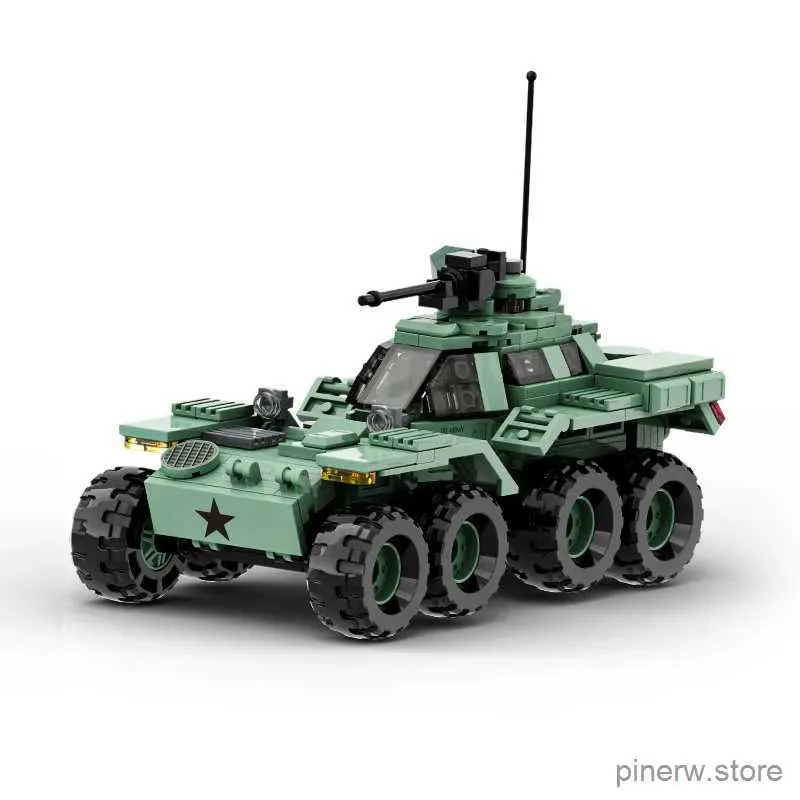 Blocks WW2 World War II Classic Military Model Artillery Armored Vehicle Reconnaissance Vehicle Building Blocks Armored Car Bricks Toys