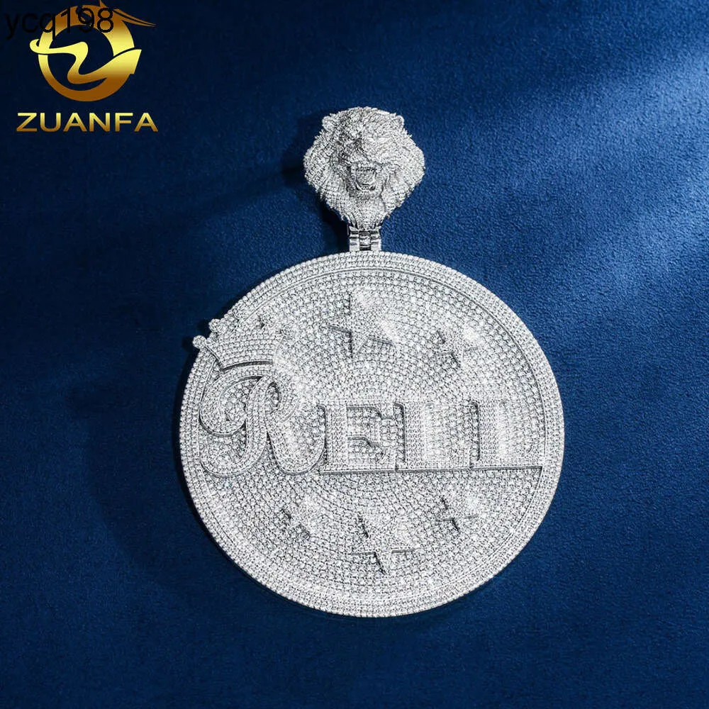 Luxury Hip Hop Pendent 925 Silver Pendant Tiger Bail VVS Moissanite Diamond Jewelry 3D Iced Out Custom Diamond Pendent