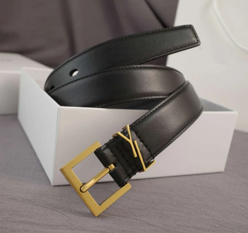 أحزمة للنساء مصممة جلدية حقيقية حزام فاخر البقر البقر جودة عالية الرجال الأحزمة برونزية حزام الخصر Cintura UOMO عرض 3 سم 2024
