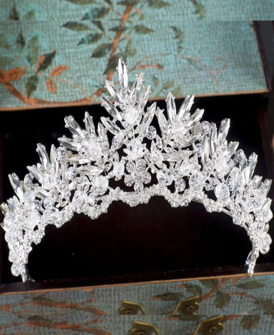 Fée scintillant cristal clair couronne de mariée diadème mariage bal fête bandeau guirlande chapeaux événement strass accessoire de cheveux 1489716