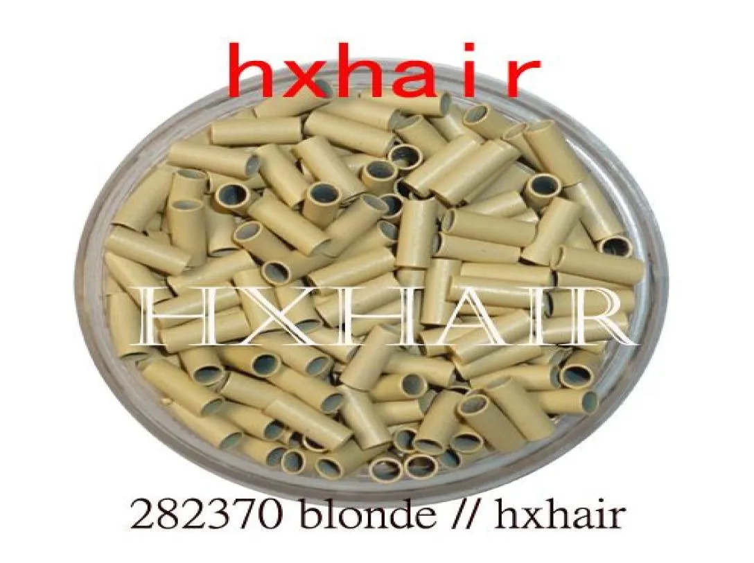 20000pcs 28mm Copper Tube Micro Rings Links Beads Black DBrown Brown LBrown Blonde6676320