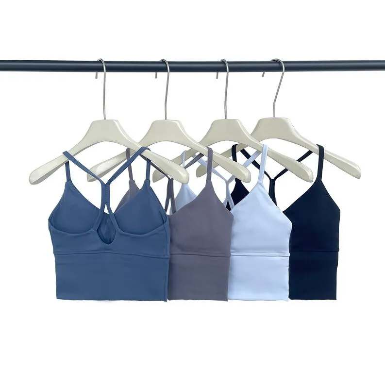 lulumelon Donna Bella Schiena Abbigliamento Traspirante Quick Dry Yoga Reggiseno Fitness Sport Intimo Allenamento Palestra Canotte Corsa Casual Reggiseno 12 colori