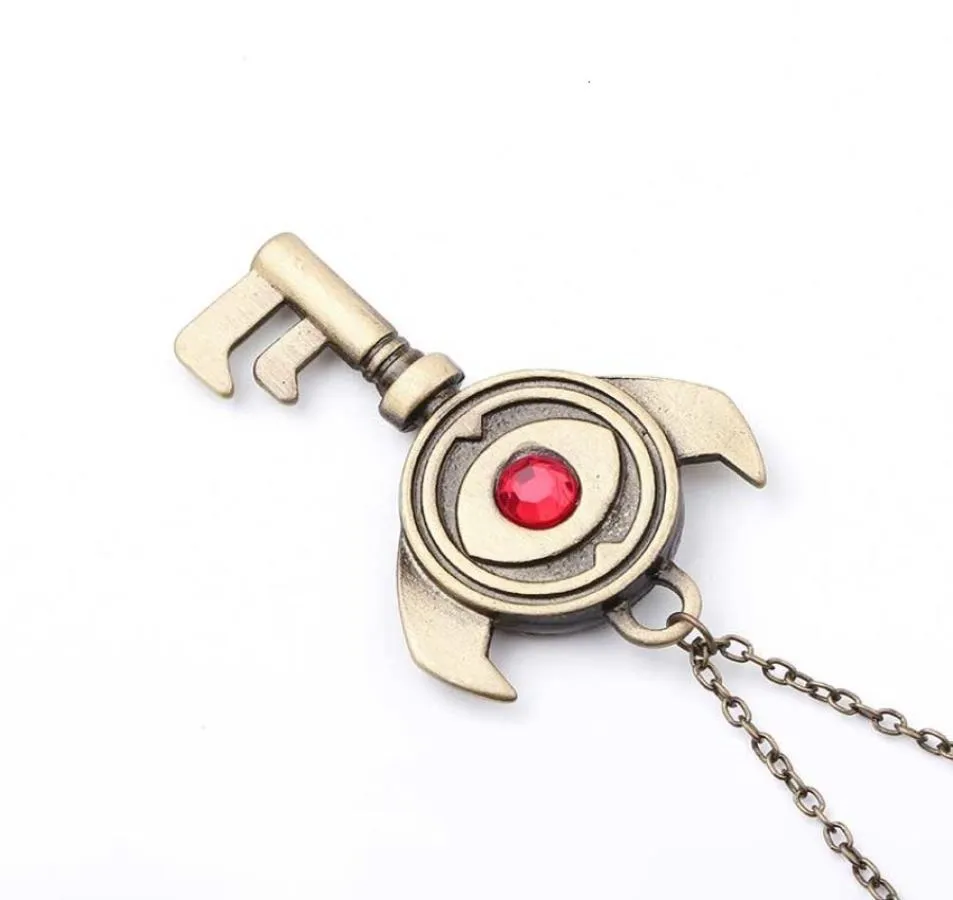 Śliczna legenda anime Zelda wisiorek Evil Eye Key Collana A Forma di Cuore Naszyjniki wisiorki dla fanów 8A389670999