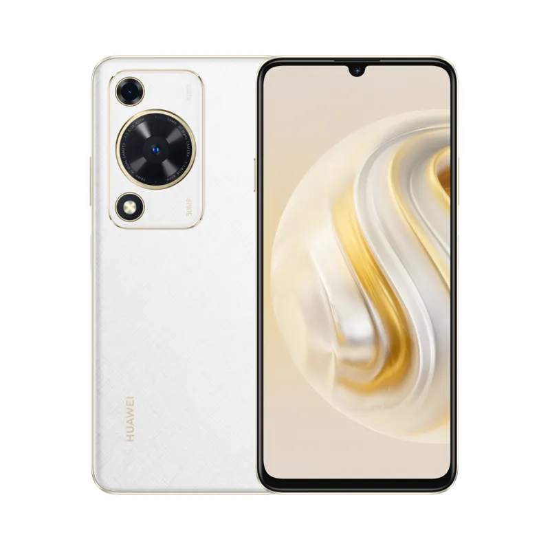 Original Huawei Njut av 70 4G LTE Mobiltelefon Smart 8 GB RAM 128 GB ROM Octa Core Kirin 710A Harmonyos 6.75 "60Hz LCD Helskärm 50.0MP 6000MAH FACE ID FINGERPRINT CEL TELEFON