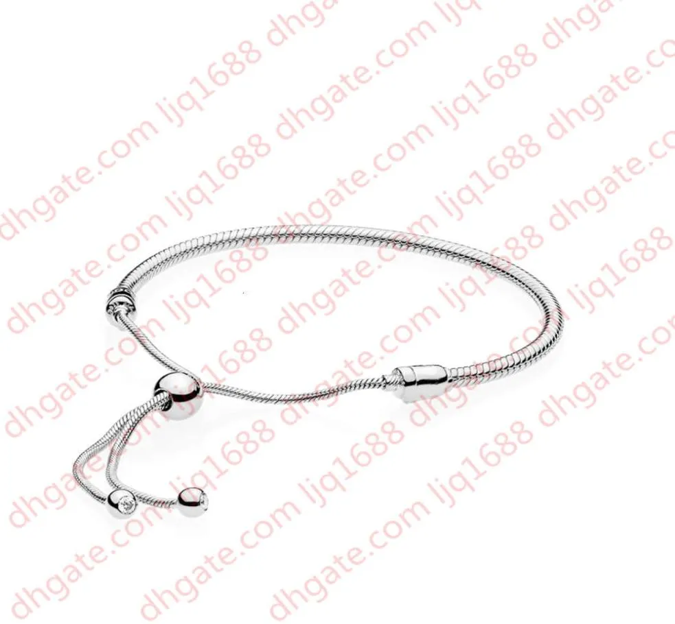 Autentisk 925 Sterling Silver Hand Rope Armband för Justerbar storlek Kvinnor Bröllopspresent smycken armband med original Box1169883