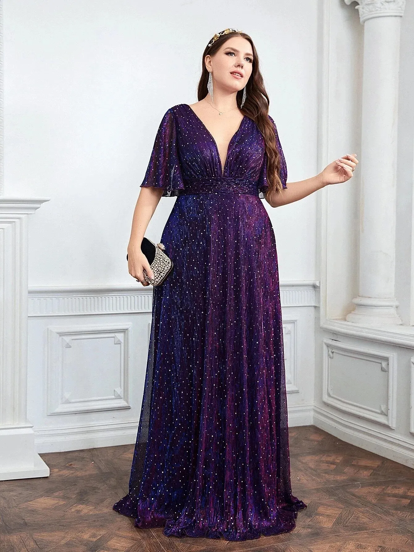 knee length plus size bridesmaid dresses Cicinia Plus Size Emulation Silk Bridesmaid Dresses with Sleeves, Pearl_Pink