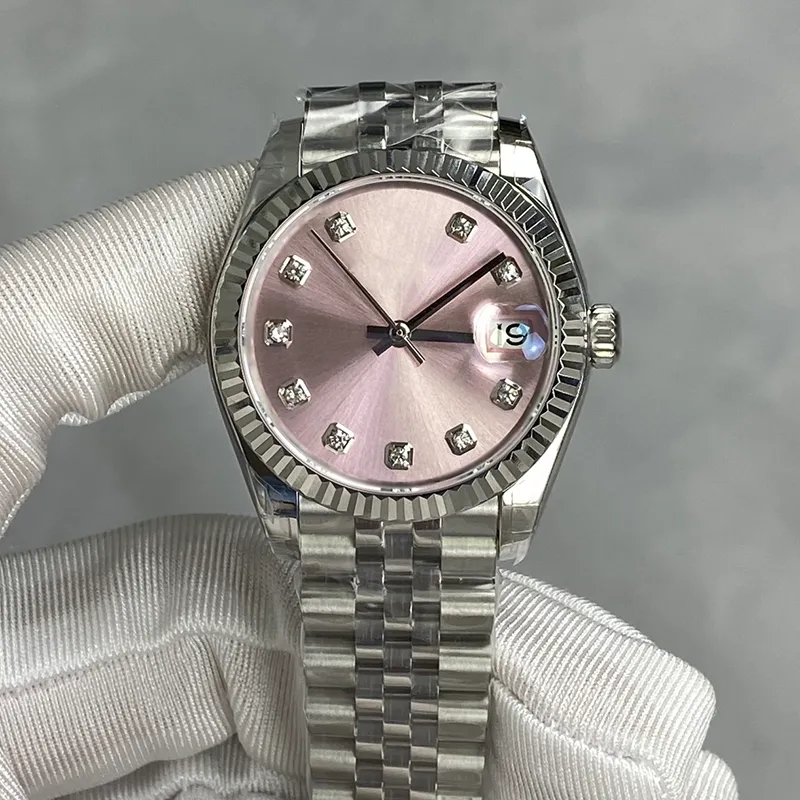 Luxury Watch Designer Watches Wysokiej jakości 36/31 mm moda Ladys Watch Automatyczne mechaniczne zegarek złoty zespół Diamond Stali Stal Stael Para z pudełkiem