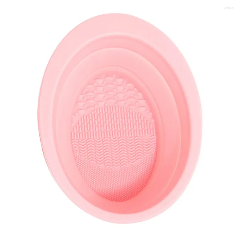 Makeup Brushes Brush Scrub Pad Folding Silicone Bowl Beauty Cleaning Mat Accessories Scrubber Tool Plate Silica Gel