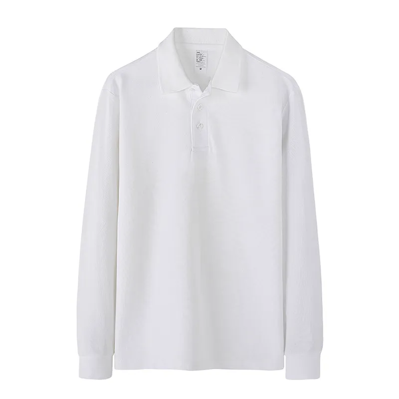 Chemise à manches longues en coton pour hommes printemps et automne avec col T-shirt à revers décontracté Hong Kong Mode Grande Taille Marque Pa Drop Livraison Otcfc