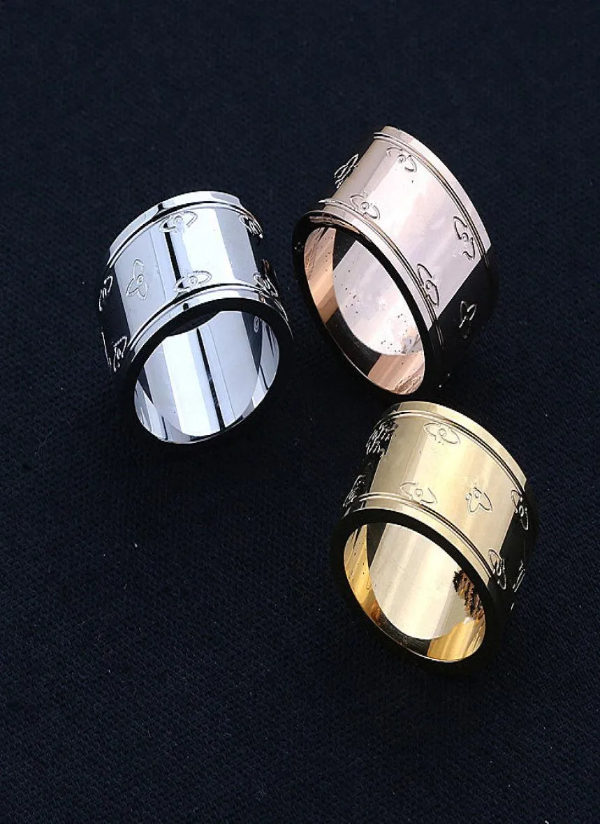 Nieuwe stijl Topkwaliteit bedel Designer L Klassieke stijl Fashion Ring Roestvrij staal voor Letter Paar Ring merk Sieraden bruiloft gif1937856