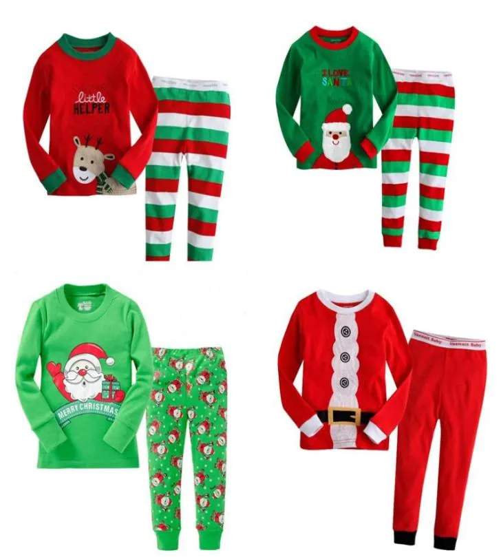 Bébé Noël Thème Pyjamas 25 Couleurs Garçons Filles Chemise De Lit Vêtements De Loisirs Enfants Vêtements Décontractés Automne Hiver Noël Chemise De Nuit Costume9591356