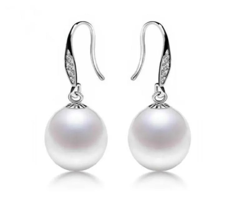 1 paire de boucles d'oreilles en forme de riz pour femmes, 89mm, blanc, rose, violet, perles naturelles, bijoux en argent 925, 33448155544900
