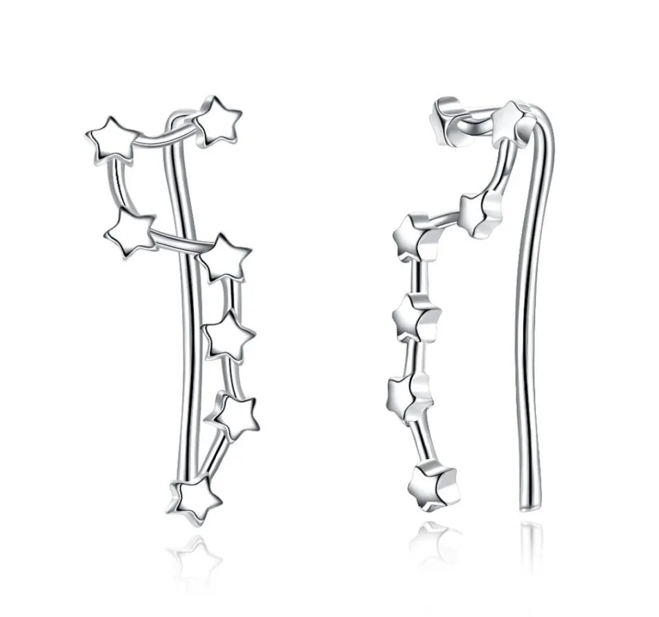 Constellation Ear Cuff Minimalist Stars Crawler Orecchini Ear Climber lage Orecchini a bottone per donne7472868