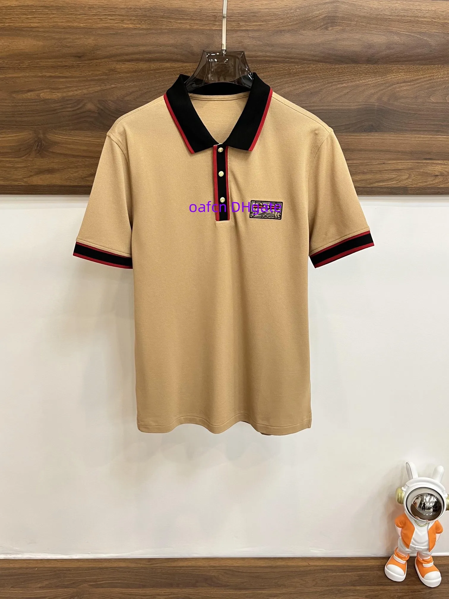 Heren poloshirt Zomer Designer poloshirt Luxe herenpoloshirt Casual heren T-shirt Letter geborduurd High Street Heren T-shirt Katoenen kleding T-shirt 501