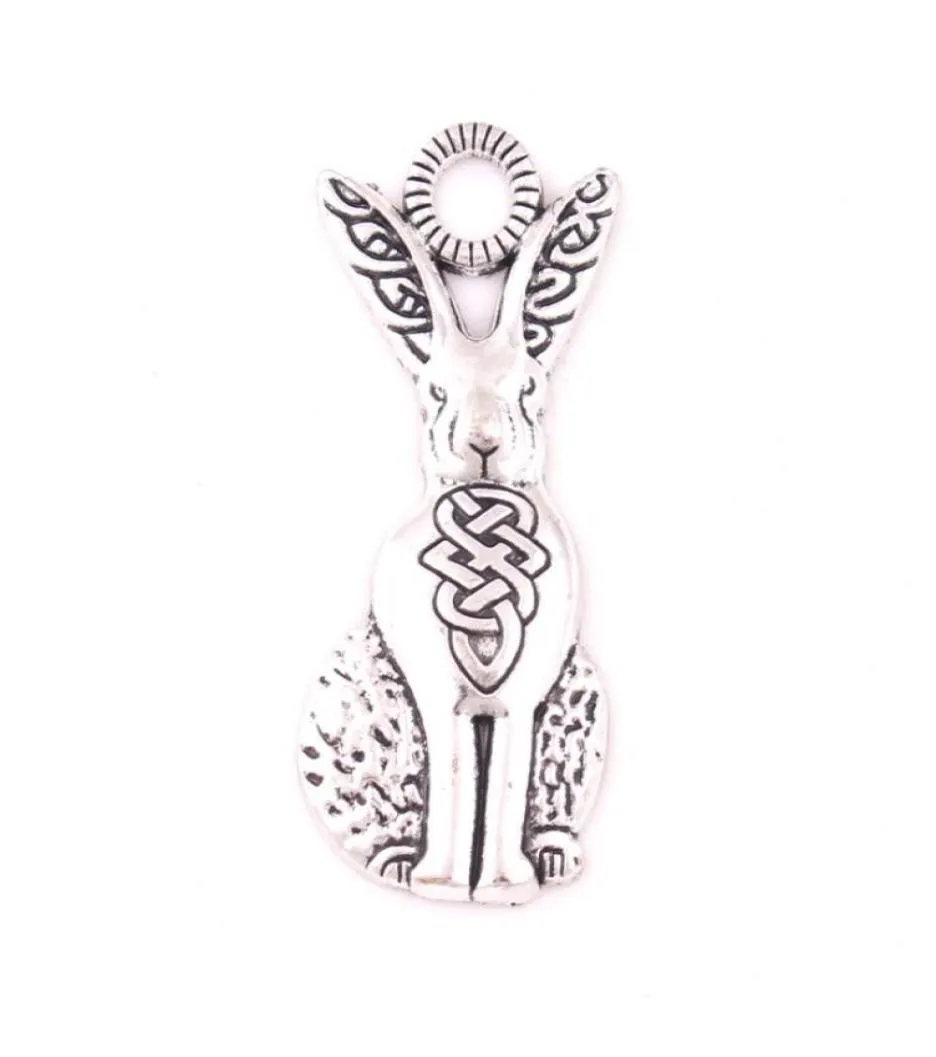 Mode Antique argent Viking Style nordique lièvre pendentif sacré lapin Animal Talisman bijoux accessoires 53373566760740