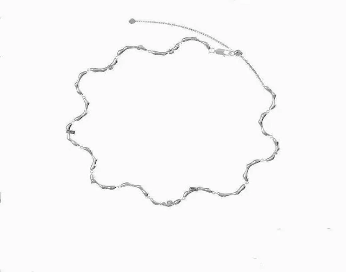 KVK – collier ras du cou à motif ondulé, chaîne de clavicule, accessoires 2021, 9882257