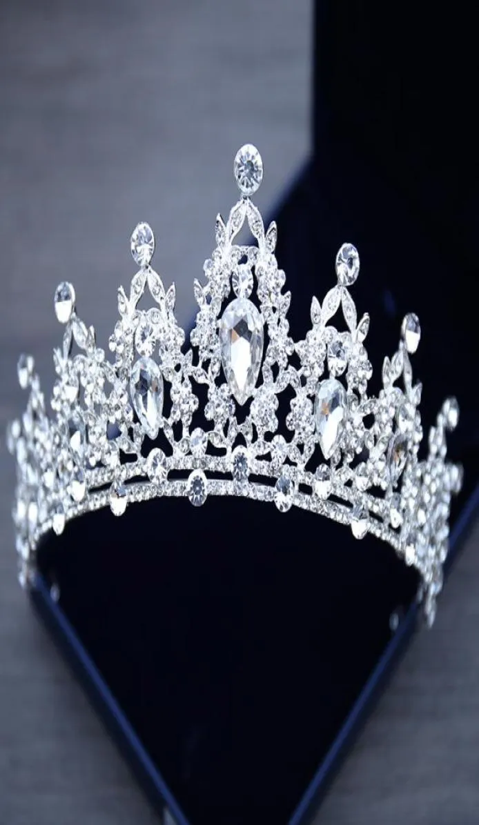 Mode Zilveren Kristallen Tiara's En Kronen Bruids Strass Bruiloft Haarsieraden Voor Vrouwen Prinses Diadeem Bruid Haarversieringen Pag3238892