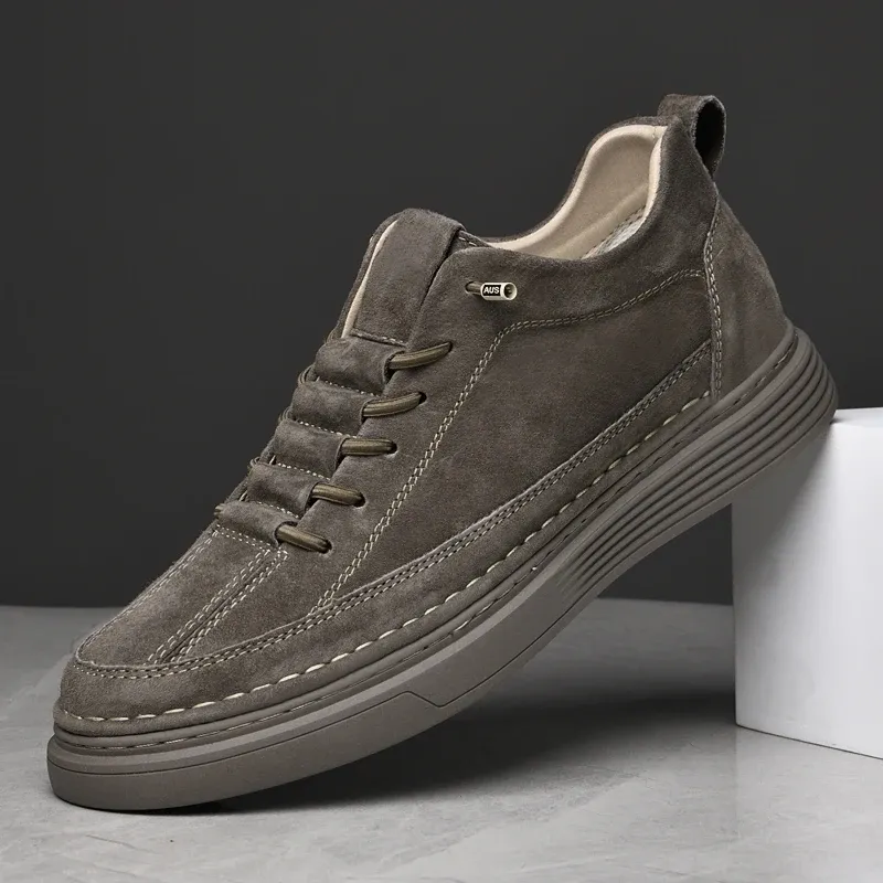 Lente nieuwe mode verhoogde lift schoenhoogte verhoogt binnenzool 6 cm mannen sneakers sport schoenen