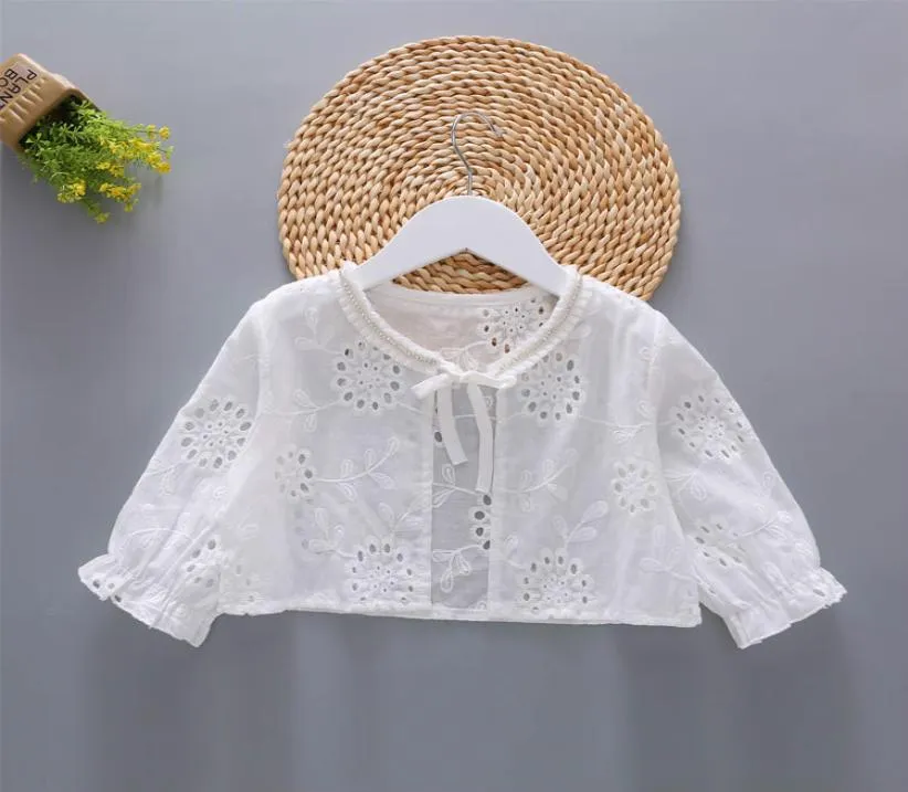 وصول جديد الصيف Girls Bolero Kids Long Sleeves Cotton Sunprotective Clothing Fashion Girls Shrug Short Jacket 4962578