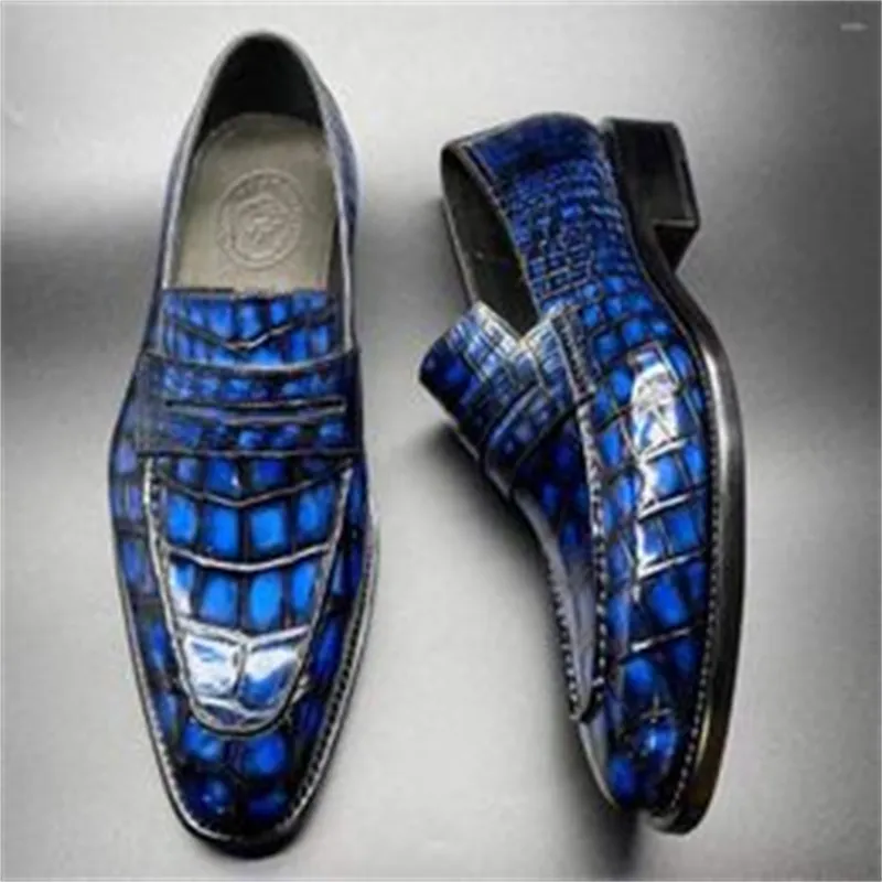 Dresass Shoes Yasingshang Men Formal Croascodile Leather Wedding Offce