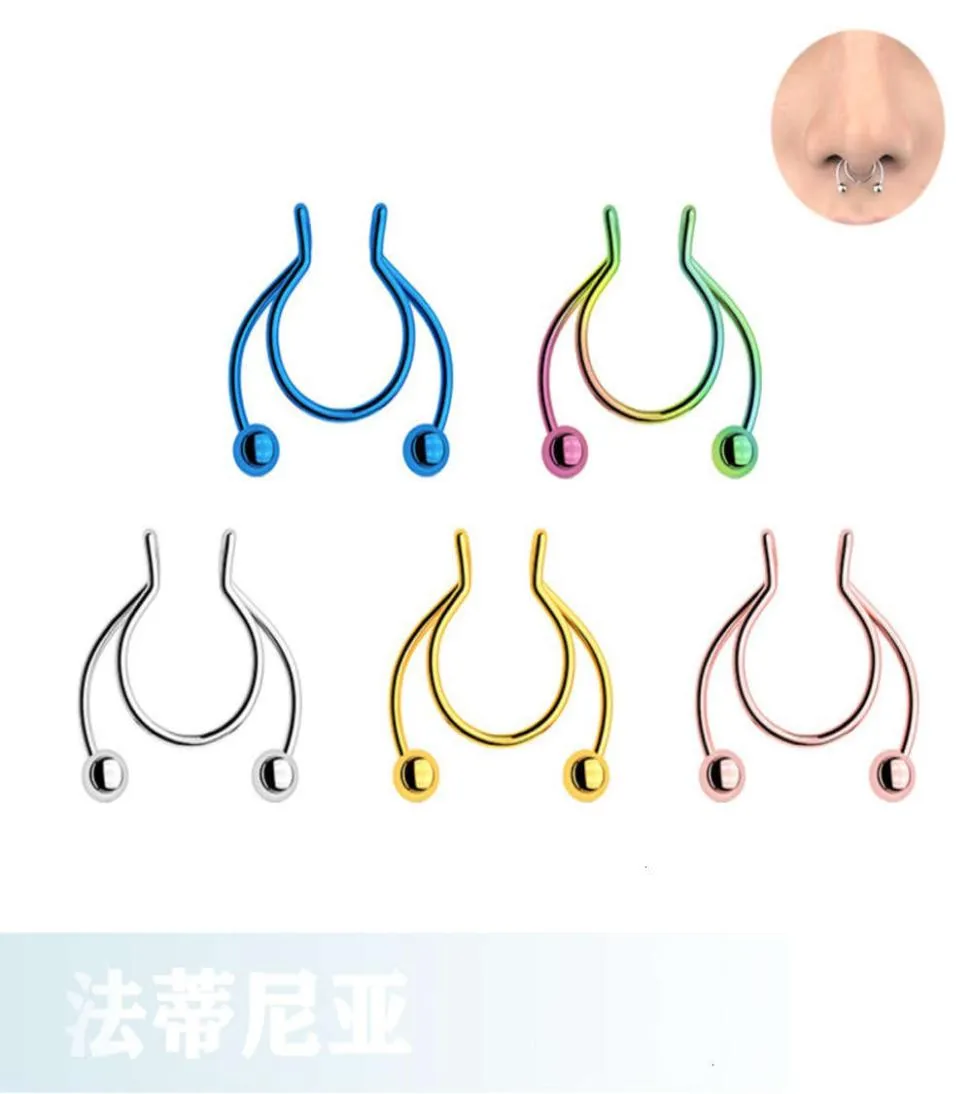 Ny Selling Stainls Steel Jewelry Clip Nose Ring0123453358617