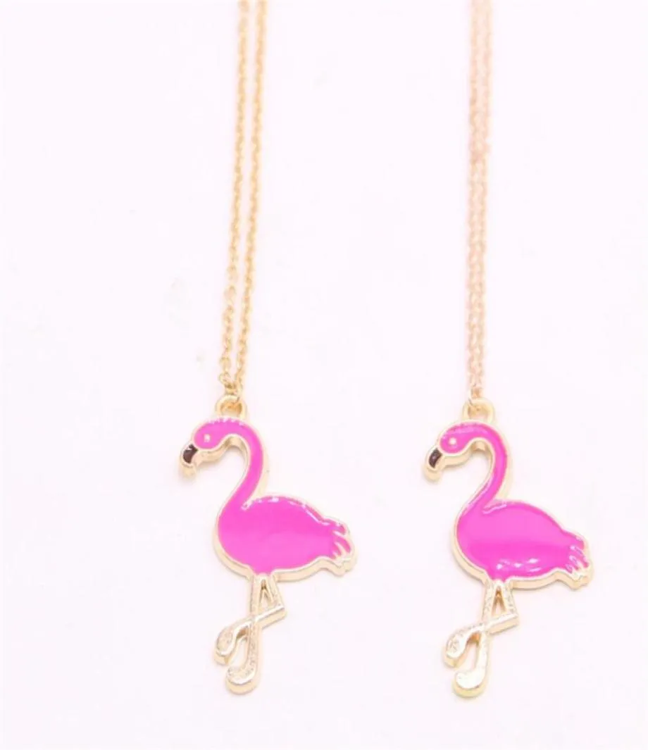 Fashion flamingo pendant birds necklace Drip element necklaces for women retail and whole mix5013125